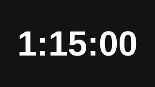 1 Hour 15 Minute Timer  75 Minute Countdown Timer [upl. by Osanna]