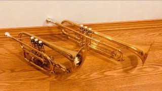 Trumpet vs Cornet  Comparison and Demonstration [upl. by Radman]