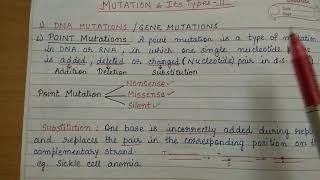 Types of Mutations part2 [upl. by Claresta245]