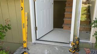 Jeld Wen Front Door Installation  Really crappy products and craftsmanship PART 1 [upl. by Ardy212]