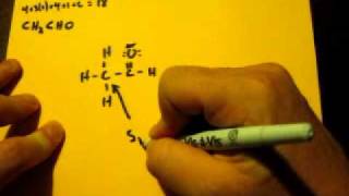 Lewis Dot Structure of CH3CHO ethanal [upl. by Haida166]