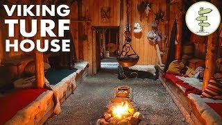 Amazing Viking Turf House Tour  Stunning Green Building [upl. by Nehemiah]