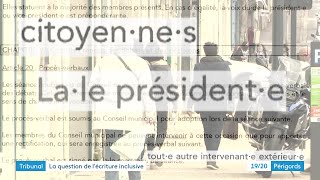 Lécriture inclusive fait débat à Périgueux [upl. by Osyth338]