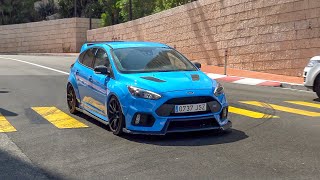 LOUD Ford Focus RS with Custom Exhaust  Revs amp Accelerations [upl. by Sair]