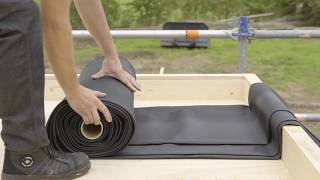 Aanbrengen EPDM dakbedekking op houten ondergrond Tips amp Tricks voor het leggen van EPDM folie [upl. by Udele]