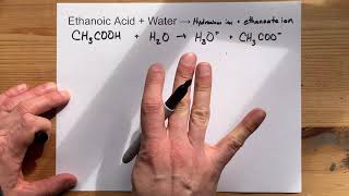 Ethanoic Acid  Water [upl. by Wanonah]