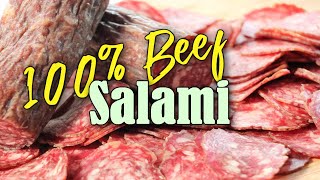 Making a 100 Beef Salami [upl. by Wystand471]