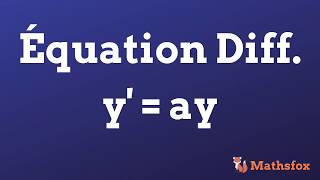 Résoudre une équation différentielle homogène dordre 1 [upl. by Jorgenson]