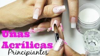 Uñas de acrilico para principiantes  beginner acrylic nails [upl. by Russia]