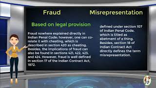 What is Difference Between Fraud amp Misrepresentation [upl. by Johnston555]