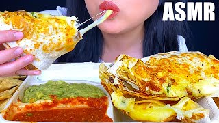 ASMR CHEESY CHICKEN QUESADILLA amp CHIPS CHIPOTLE ASMR PHAN [upl. by Goode99]