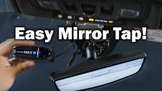 2019 GMC Sierra Denali Radar Detector amp Dash Cam Hardwire Mirror Tap [upl. by Riccardo938]