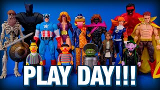 Play Day Custom Marvel Legends and Star Wars 3D Prints and Paints Sesame Street 022725 [upl. by Oicnaneb960]