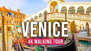 Venice 4K Walking Tour  196 min Tour with Captions amp Immersive Sound 4K Ultra HD60fps [upl. by Anem]