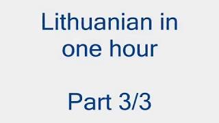 Lithuanian in 1 hour Part 33 Anglų lietuvių kalbos pamokos kursas [upl. by Elenahc]