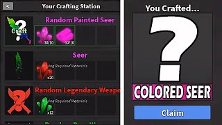 Crafting a COLORED SEER MM2 [upl. by Laehcim]