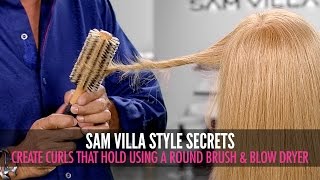 How To Create Beautiful Curls That Hold Using a Blow Dryer and Round Brush [upl. by Armbruster]