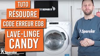 Comment résoudre un code erreur E08 sur un lave linge CANDY [upl. by Antipus]