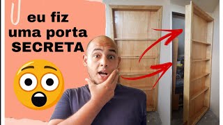 Como Fazer uma Porta Secreta  Secret door in your house [upl. by Stanfield818]