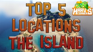 Ark Top 5 Base Locations The Island  Ark Survival Evolved [upl. by Sundstrom]