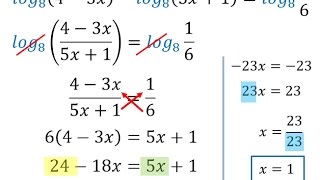 Ecuaciones logaritmicas aplicando propiedades [upl. by Nojel]