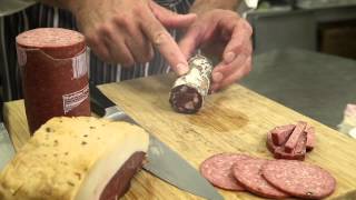 How to Slice Salami  Food Variety [upl. by Ayifas]