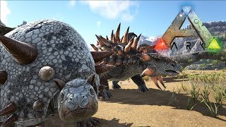 Ark Survival Evolved  Taming a Doedicurus amp Ankylosaurus ARK RAGNAROK MAP [upl. by Marina]