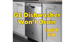 ✨ GE DISHWASHER WON’T DRAIN  FIXED ✨ [upl. by Pember503]