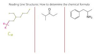 Reading Skeletal Line Structures Organic Chemistry Part 1 [upl. by Leirud357]