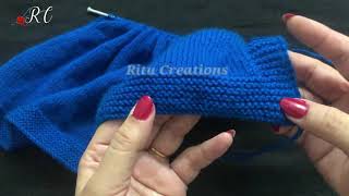 Knitting baby Sweater Easiest way for Beginners [upl. by Aiyt651]