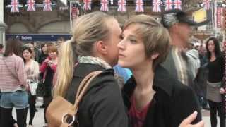 Freeze Flash Mob at Victoria Station London [upl. by Ariik]