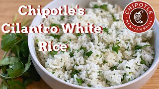 Chipotle White Rice Recipe  At Home  by a former Chipotle Employee [upl. by Cynar101]