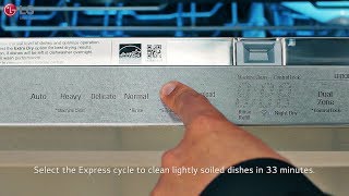 LG SIGNATURE Dishwasher  Cycles and Settings [upl. by Alberik975]