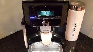 Siemens EQ9 S300  S500  Latte Macchiato  Kaffeevollautomat Silent [upl. by Nylkoorb]