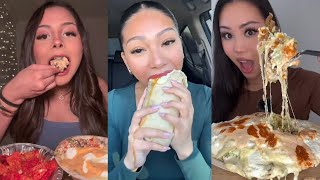 CHIPOTLE TikTok ASMR mukbang compilation [upl. by Bonni]