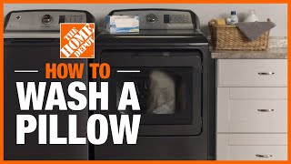 How to Wash a Pillow  Cleaning Tips  The Home Depot [upl. by Bove]