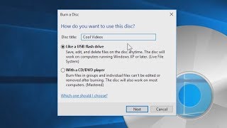 Windows 10 How to burn CDs and DVDs [upl. by Airrotal]