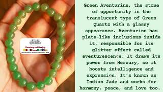 Green aventurine crystal benefit  Green aventurine gems Benefit  Green aventurine Bracelet Benefit [upl. by Bekah]