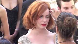 Christina Hendricks Stops Interview Over FullFigure Comment  Splash News TV  Splash News TV [upl. by Carolle]