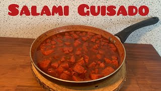 Salami Guisado Paso a paso [upl. by Sucerdor]