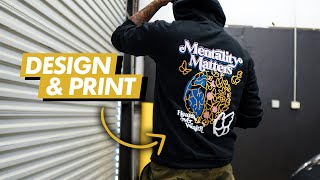 Exactly How I Made This Design and Printed This Hoodie  Step By Step [upl. by Bevvy118]