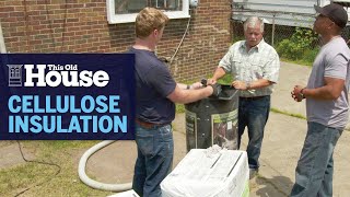 How to Blow in Cellulose Insulation  This Old House [upl. by Huda673]