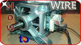 Washing machine motor wiring basics [upl. by Skipp]