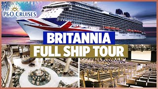 PampO Britannia FULL Cruise Ship Tour [upl. by Aizek149]