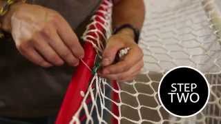 Traditional Mesh Hockey Net Assembly by WINNWELL HOCKEY [upl. by Jenilee]