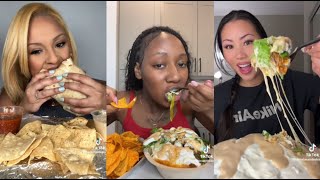 Chipotle Mukbangs  Tik Tok compilation  ASMR [upl. by Flower]