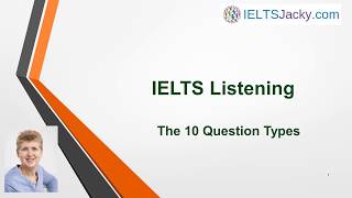 IELTS Listening – The 10 Types of Questions [upl. by Erikson564]