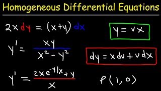 Homogeneous Differential Equations [upl. by Nna231]