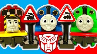 Lego Duplo Thomas Percy Gordon James Cranky Transformer Trains amp Rescue [upl. by Goldwin]