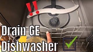 How To Drain Your GE Dishwasher [upl. by Chirlin]